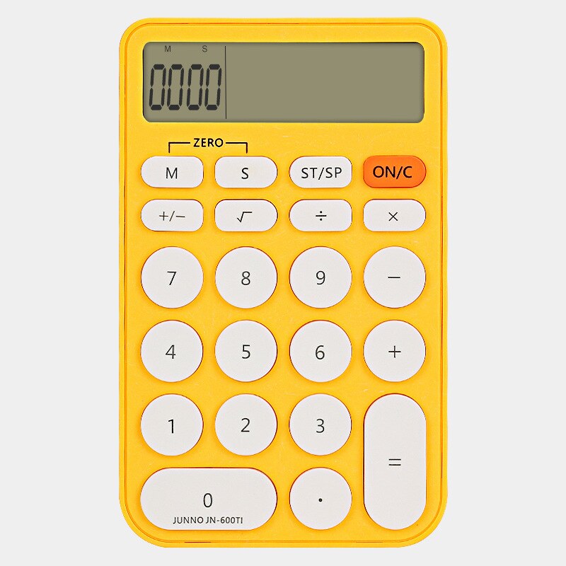 Neue zeitliche Koordinierung Funktion Rechner Einfache Büro Zu Hause Schüler Timer Rechner wissenschaftlich Taschenrechner: Gelb
