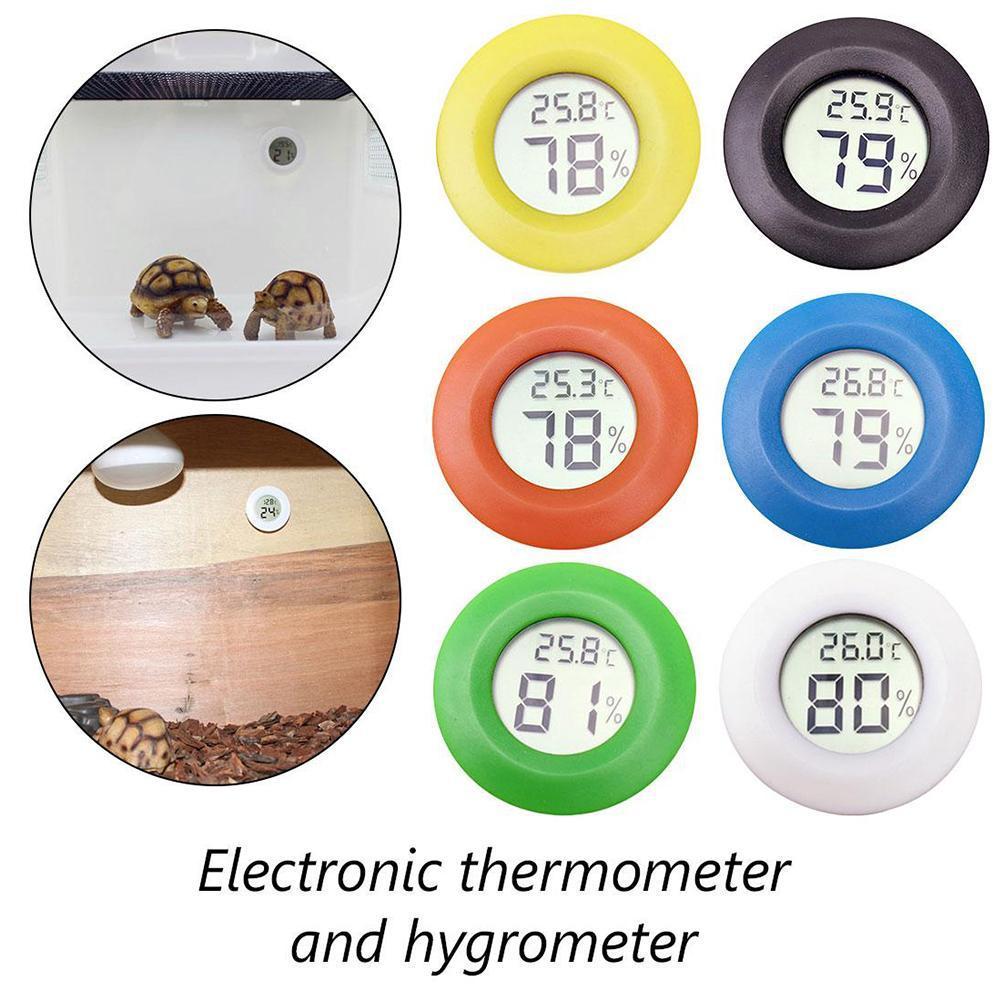 Mini LCD Thermometer Hygrometer Practical Digital Indoor Hygrometer LCD Humidity Round Mete Temperature Thermometer Display P0L7