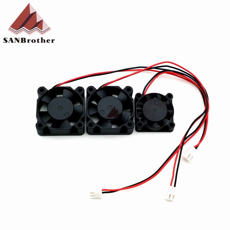 3PCS UM2 Ultimaker 2 Extended + Dual Fan Bracket 5V 12V 24V Fans 3D Printer Fan End Heater Assembly Fan Work Quietly