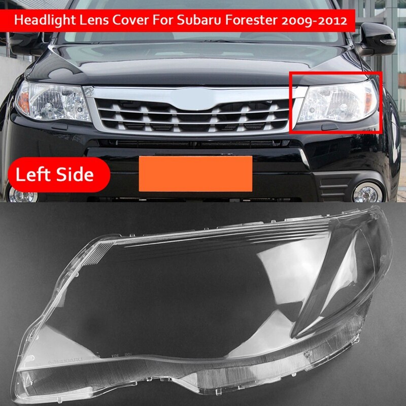 for Subaru Forester Car Headlight Clear Lens Cover head light lamp: left