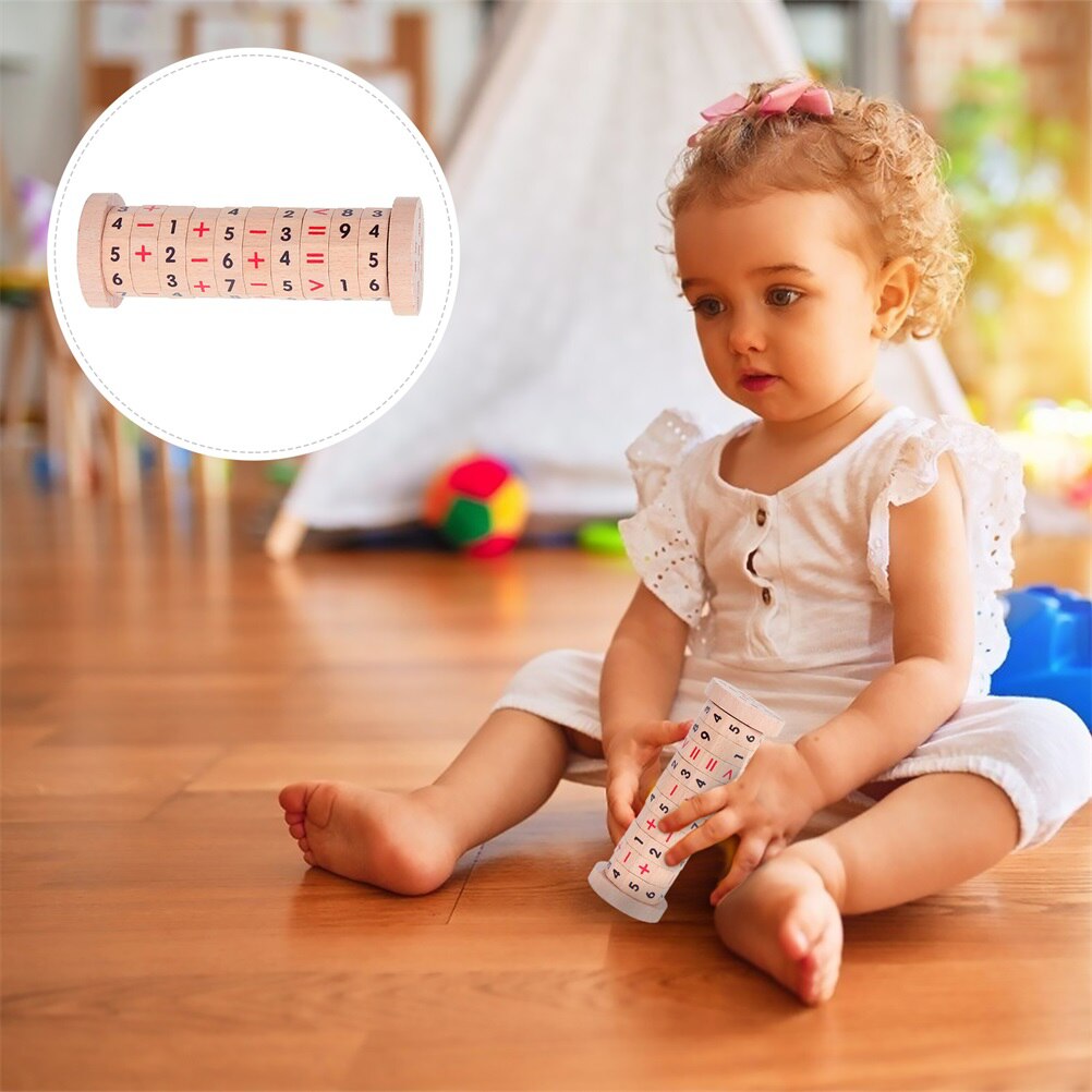 1 Set Wooden Calculator Rapid Calculation Arithmetic Enlightenment Tool