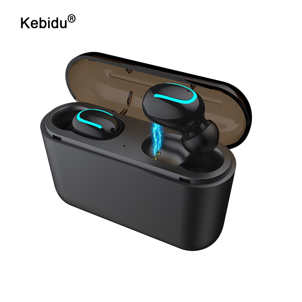Kebidu TWS sans fil Bluetooth 5.0 ecouteurs HBQ-Q32 casque écouteur stéréo sport mains libres écouteurs casque de jeu