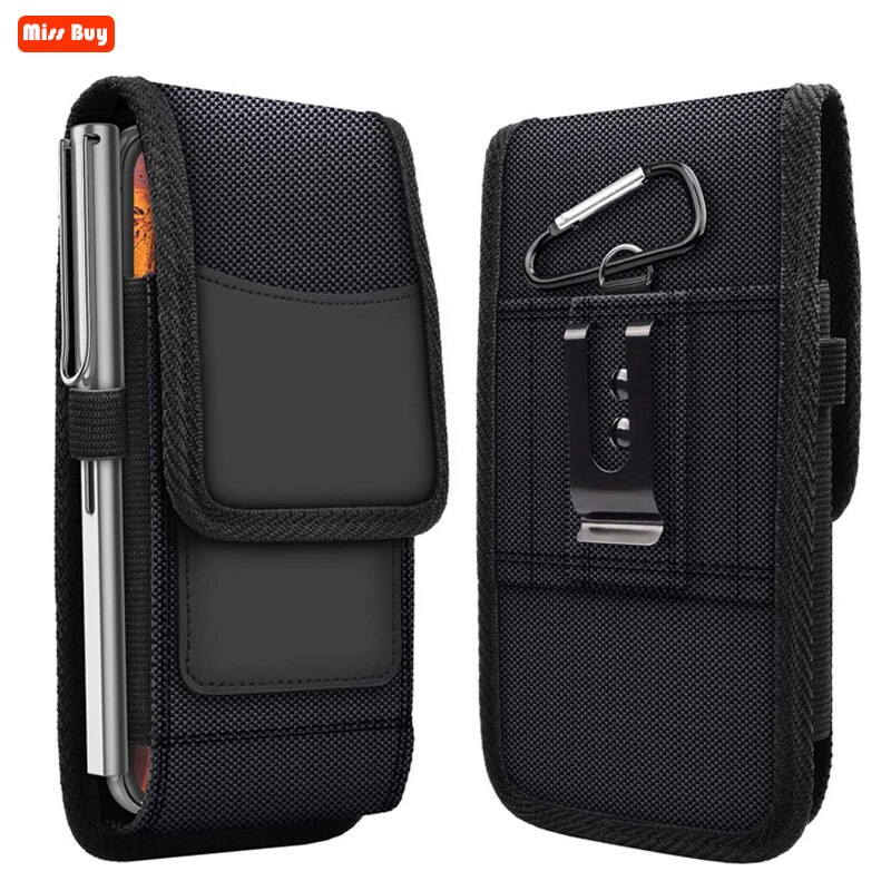 Telefoon Bag Pouch Voor Huawei Y8P Y7P Y6P Y5P Y8S Y9S P Smart Psmart Plus Case Riemclip holster Oxford Doek Card Cover