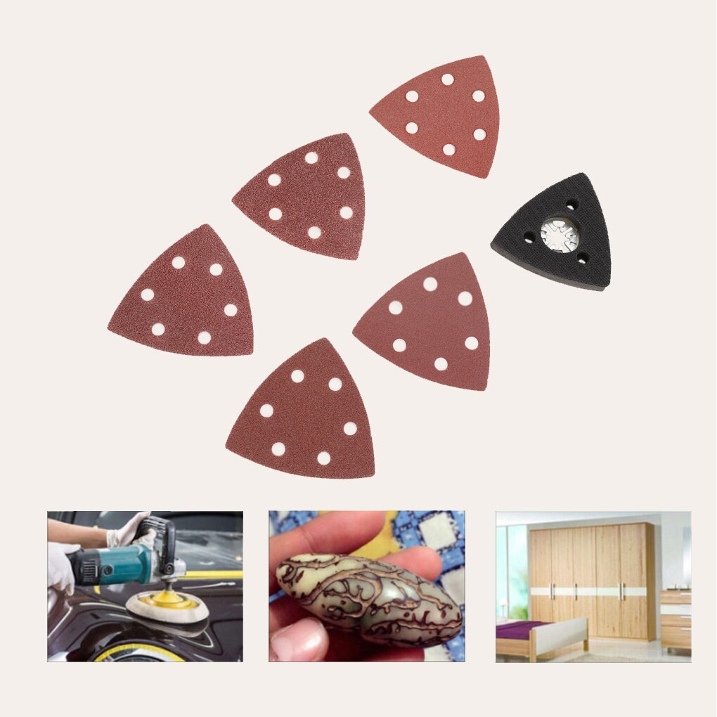 Oscillating Sanding Pad Triangle sanding pad power tool Multitool Oscillating Saw Wood Grinding Abrasive Pad Woodworking Tool