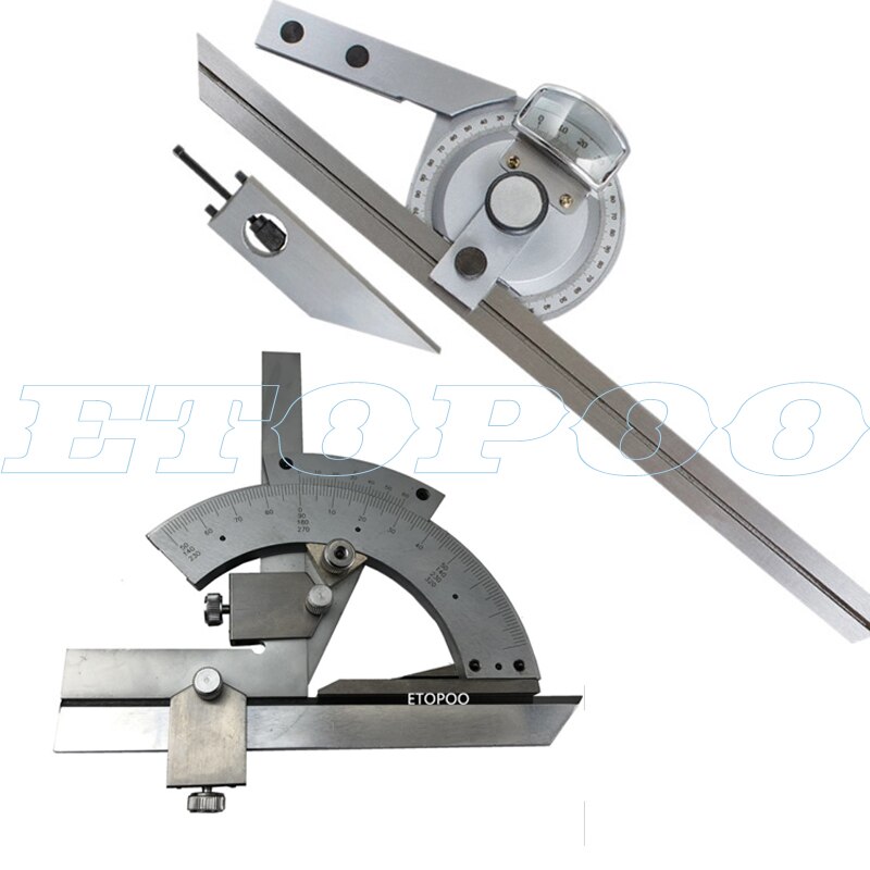 0-360degree Universal Protractor 0-320 Degree Precision Goniometer Angle Measuring Finder Ruler Tool Woodworking Measuring Tool