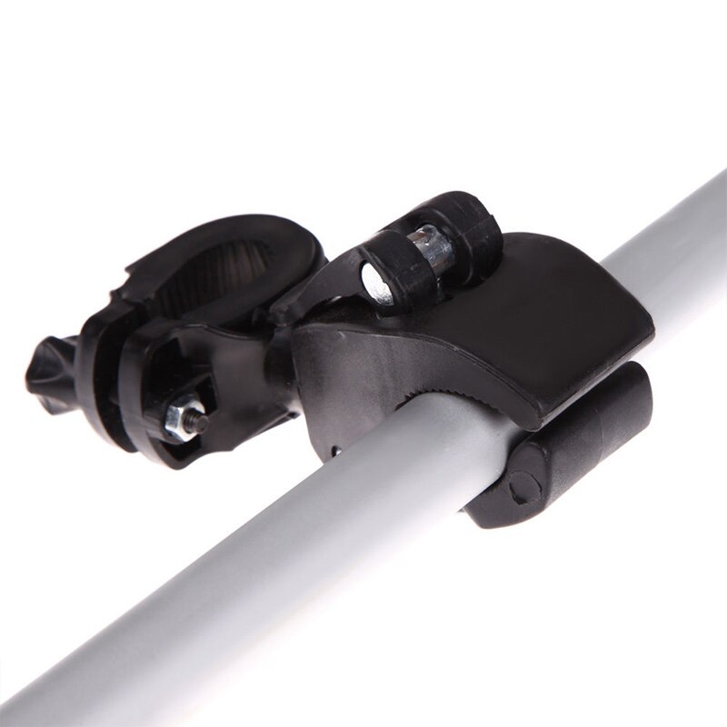 Torcia Elettrica della bicicletta del Supporto di Rotazione di 360 Gradi Ciclo Della Torcia Staffa del Morsetto Della Clip