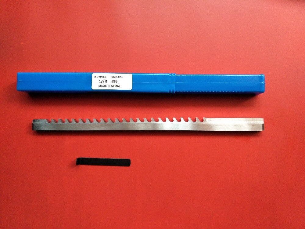 Outil de découpe pour Machine CNC, broche de clé HSS de Type poussoir 1/8 B