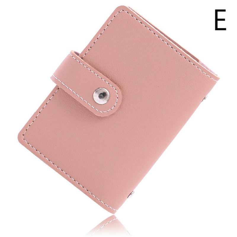26 Card Slots Bank Card Cover Anti-theft Anti-degaussing Shielding Card Holder Card NFC Multi-card Bag H7B8: Pink