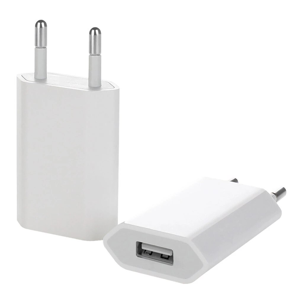 Universal 5w plugue da ue viagem usb carregador de parede 5v/1a carregamento rápido para iphone 6s 7 8 plus x xs max xr telefone celular ac adaptador