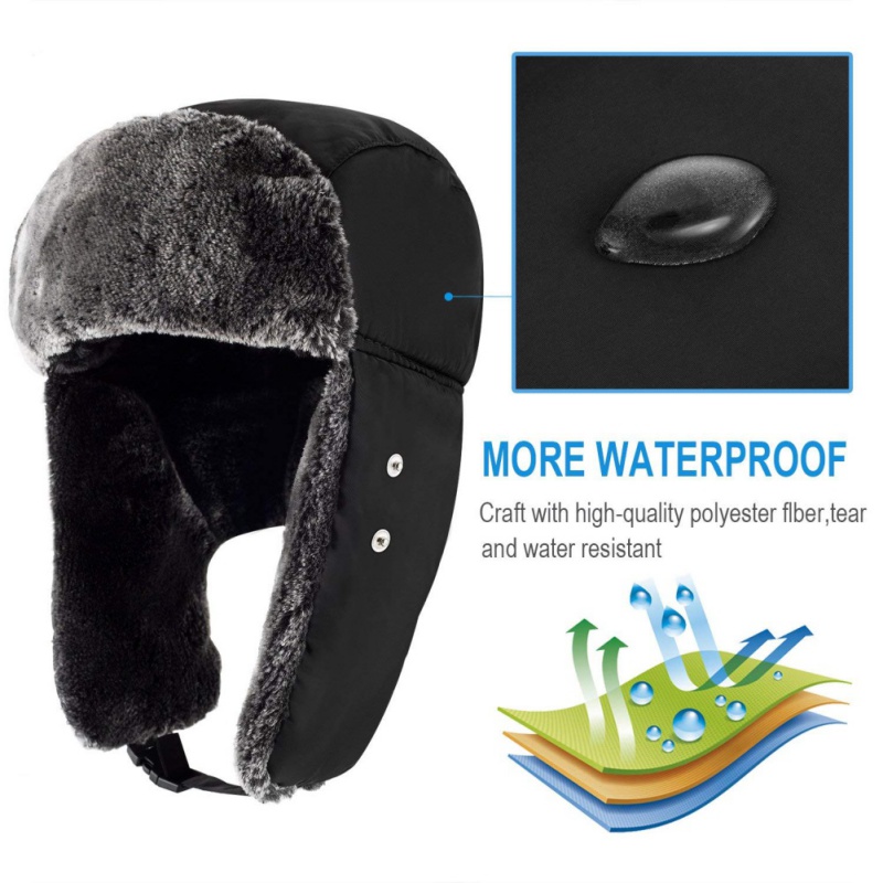 Sombrero de invierno Lei Feng sombrero masculino de invierno versión coreana de la marea al aire libre espesante gorra de esquí de ancianos orejeras sombrero de invierno