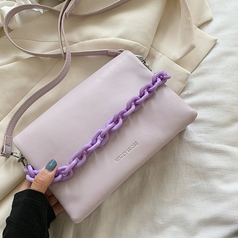 Dames schoudertas dames postbode tas pu leer dames dating tas klein temperament waterdicht paars