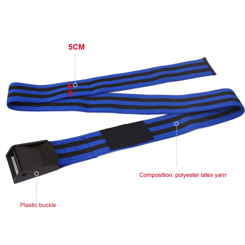 2Pcs Blood Flow Occlusion Restriction Exercise Training Resistanc Band Belt Plastic elasticity Exercise training resistance band