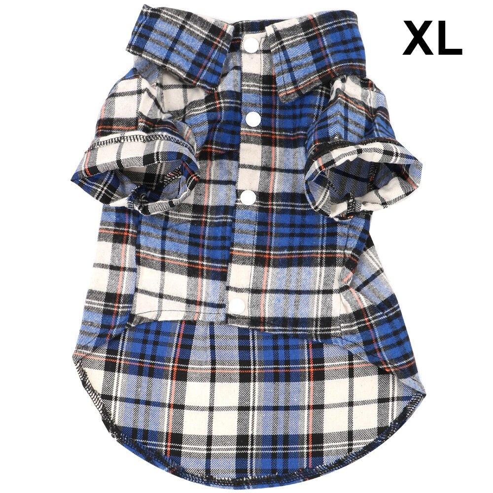 T-shirt à manches courtes en coton doux pour chien, vêtement pour animal de compagnie, chiot, chaton: Blue XL