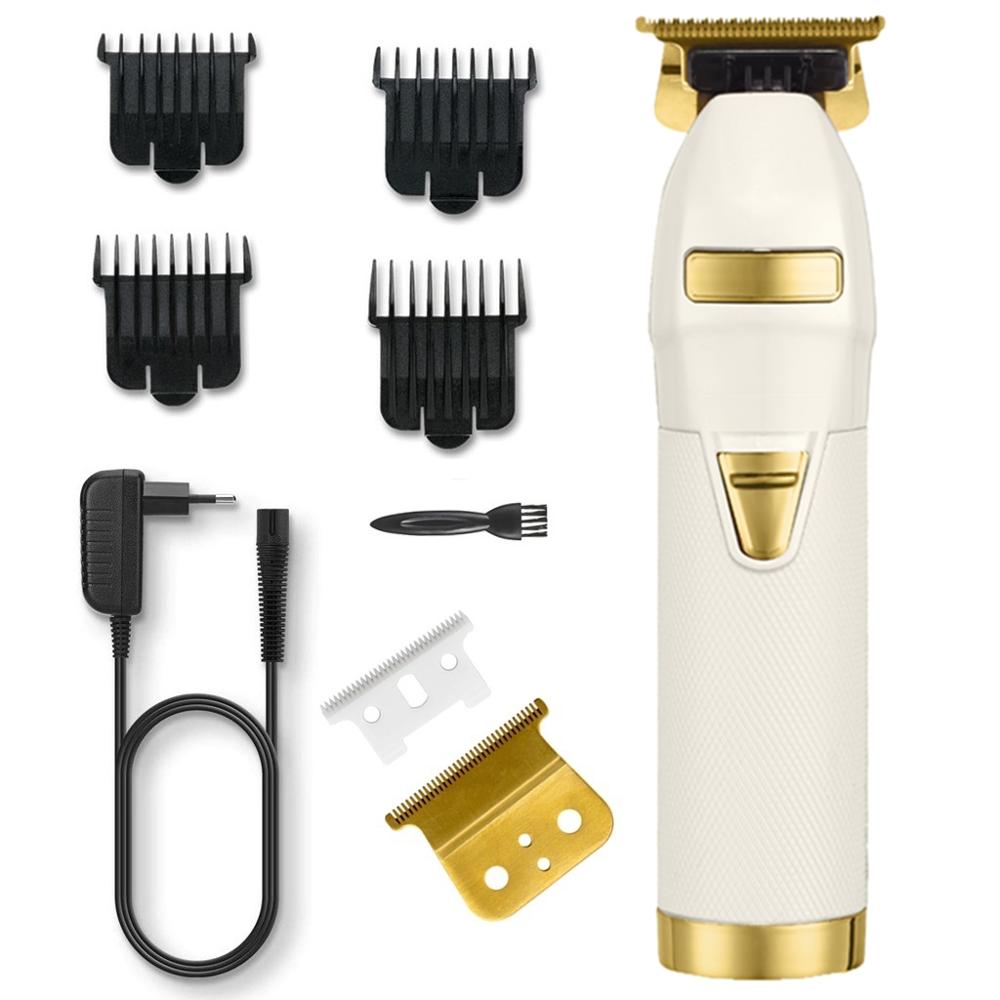 Professionele Draadloze Tondeuse Voor Mannen 110-240V Kapper Hair Trimmer Krachtige Elektrische Hair Cut Machine Outliner blade: WIth the blade