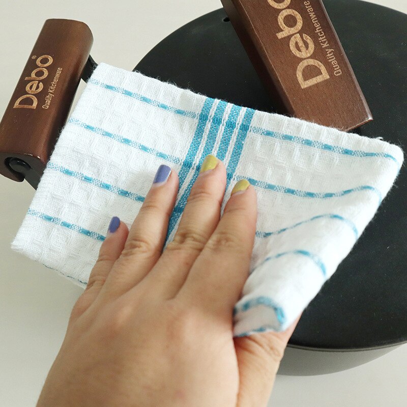 3 stk bomull vaffel skuresvamp absorberende fille husholdning kjøkken rengjøringsklut oppvask vaskehåndklær myk mikrofiber tørkestøv