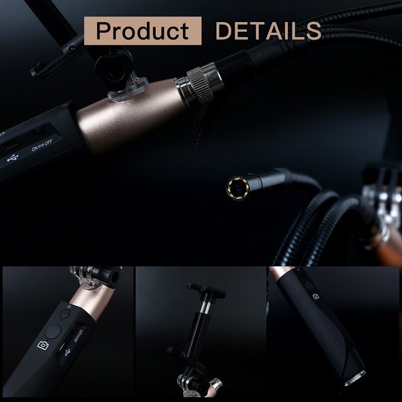 F110 HD1080p wifi Handheld Endoscope 3M snake tube wireless inspection borescope camera wifi endoscopio for android phone Iphone