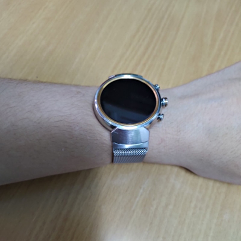 Milanese Loop Magnetische Zuig Vervanging Armband Band Voor Asus Zenwatch 3 Horlogeband Accessoires Zwart/Zilver/Rose Gouden