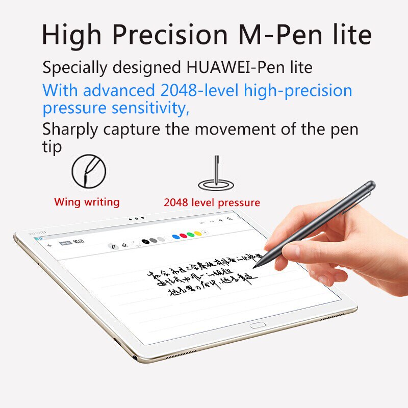 Original huawei stylus tablet m caneta lite capacitivo compatível com m6/m5 juventude edição/matebook e2019