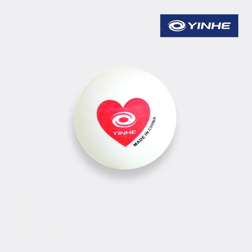 Yinhe Anniversary Limited Edition Red heart ABS Training ball Seamed 40+ materials Training table tennis balls