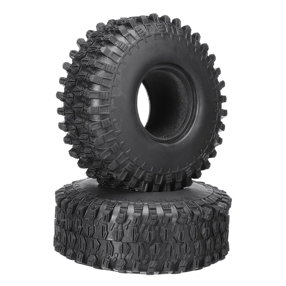 2Pcs 1.9Inch Rock Crawler Tires with Memory Foam for TRX-4 tire SCX10 90046 D90 M8617