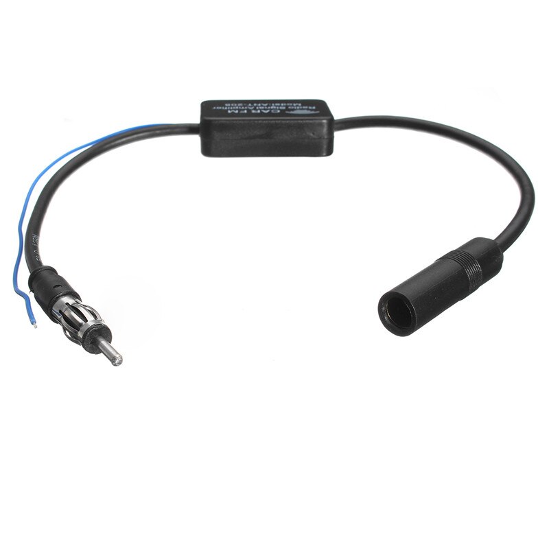 MA799 ANT-208 Vehicle AM FM Signal Booster Amplifier Car Inline Antenna Aerial Radio Amp Improves Reception Reduce Noise