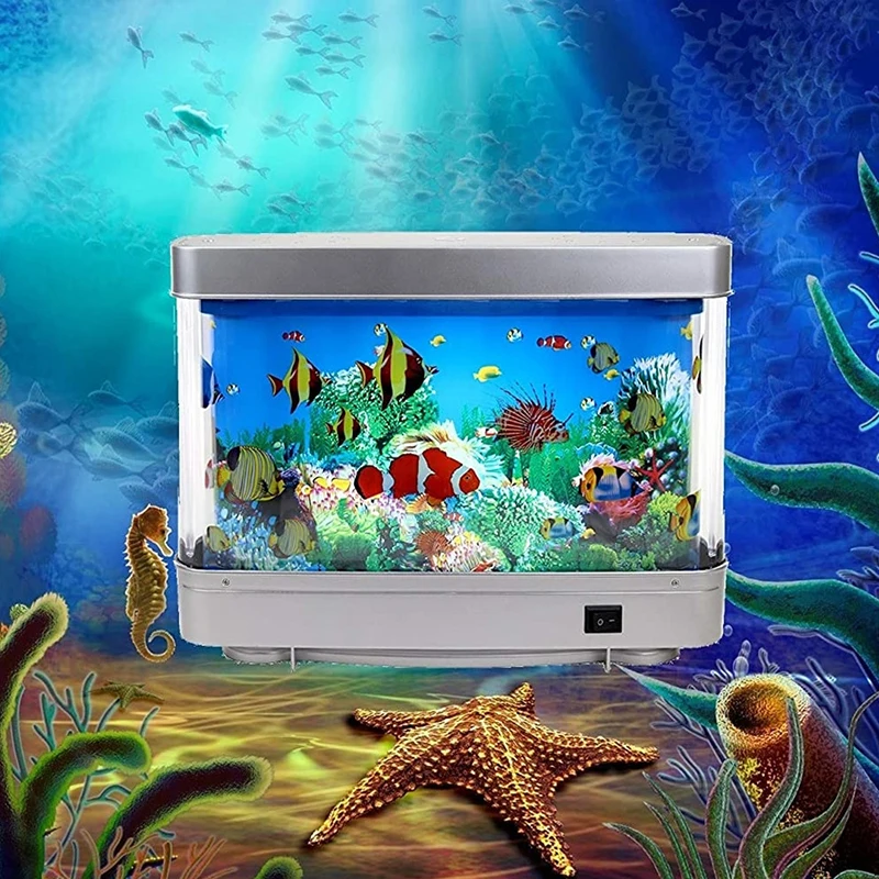 Künstliche tropische Aquarium lampen Aquarium dekorative Tisch lampe virtuelle Ozean dynamische LED Nachtlicht Kinderzimmer Dekor