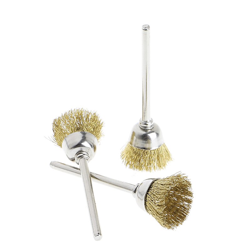 9 Brass Brush Wire Wheel Brushes Die Grinder Rotary Electric Tool for Engraver