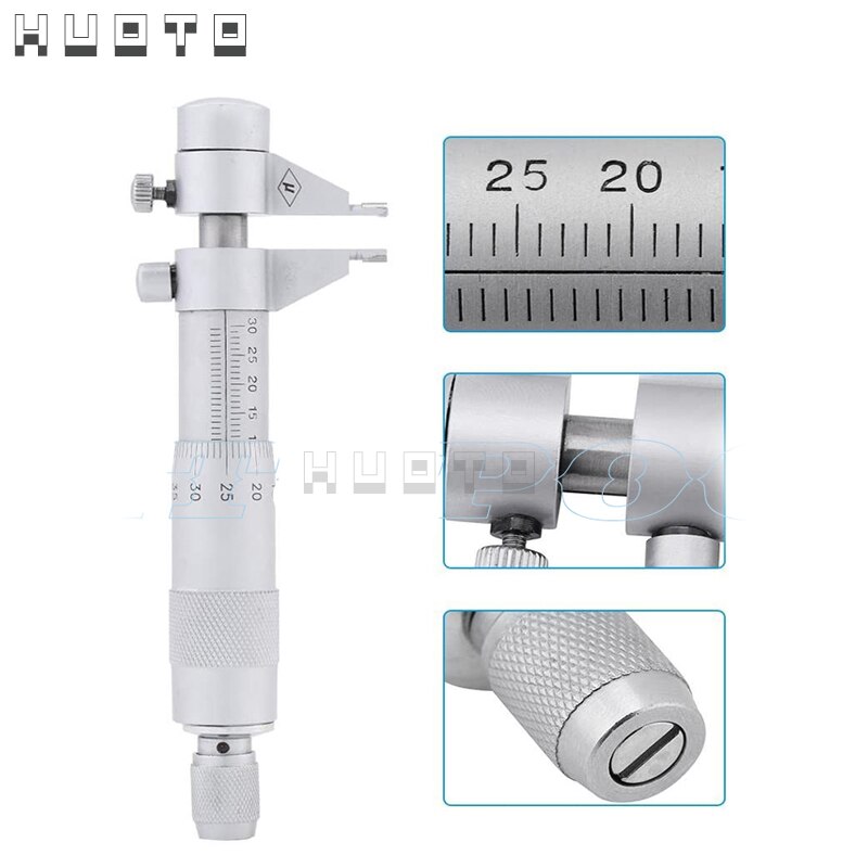 Micrómetro interior 5-30/25-50/50-75/75-100mm/100-125mm/125-150mm/150-175mm, calibrador de tornillo, micrómetros métricos, herramientas de medición de carburo