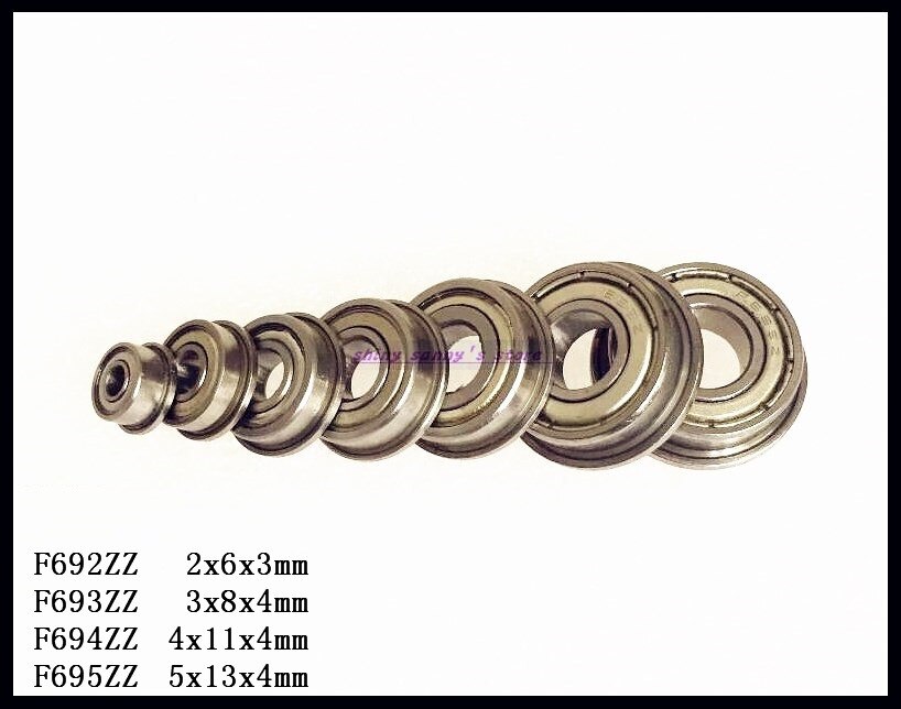 5-8 st/lot  f692zz , f693zz , f694zz , f695zz flänslager spårkullager minikullager märke