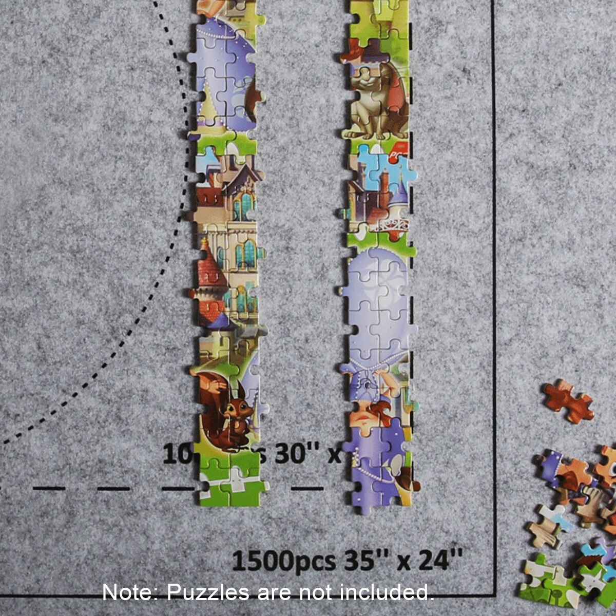 A esteira profissional do quebra-cabeça rola acima a placa da esteira de feltro para o material favorável ao meio ambiente do armazenamento do enigma para até 3000 peças quebra-cabeças