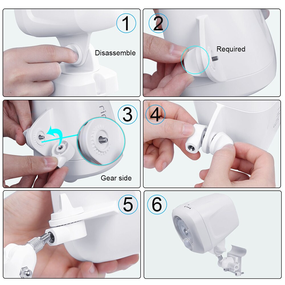 Siding Mount Bracket with BEAMS LED Light Adapter Compatible with Ring Smart Light Spotlight/Netbright Spotlight/LED Spotlight