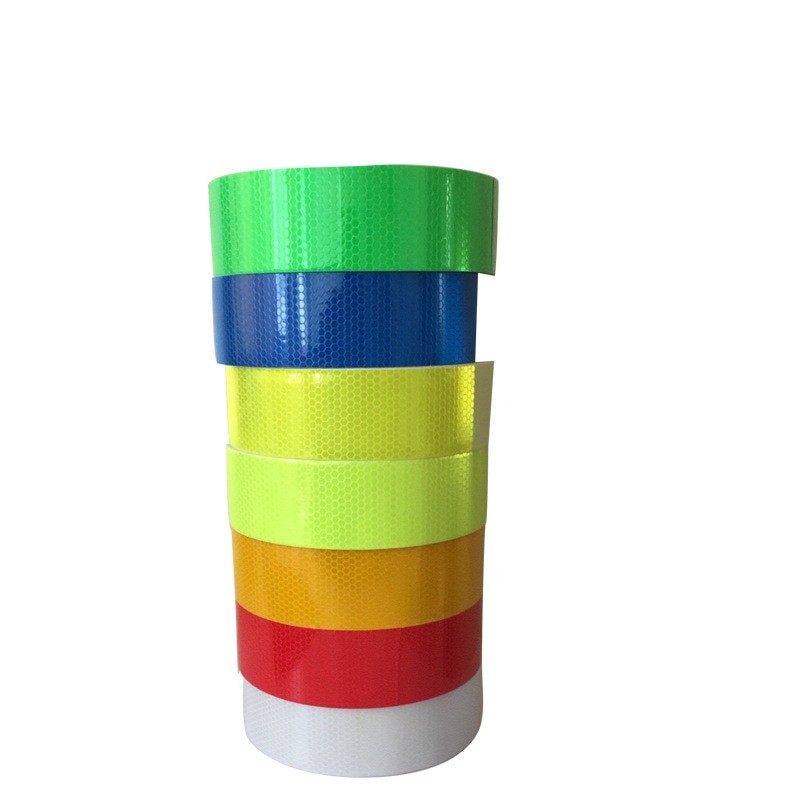 5cm*45m Reflective Material Traffic Road Safety Night Lattice Adhesive Luminous Paper Car Bicycle Warning Reflective Stickers