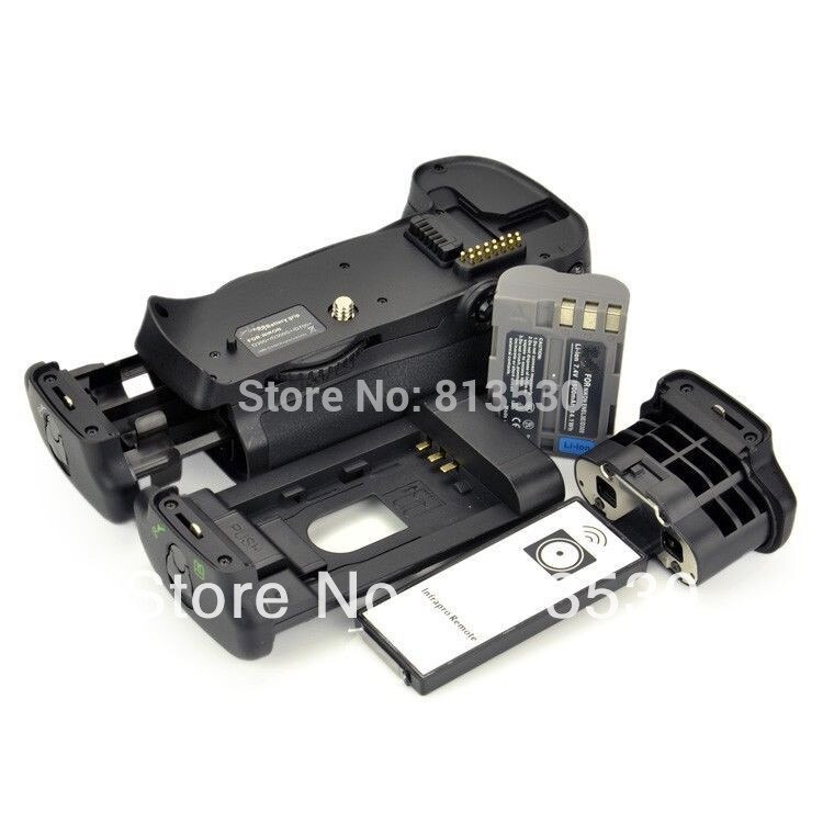 MB-D10 Batterij Grip + Ir Afstandsbediening + EN-EL3E Batterij + BL-3 Batterij Afdekklepje Voor Nikon D300 D300s D700 slr Camera 'S.