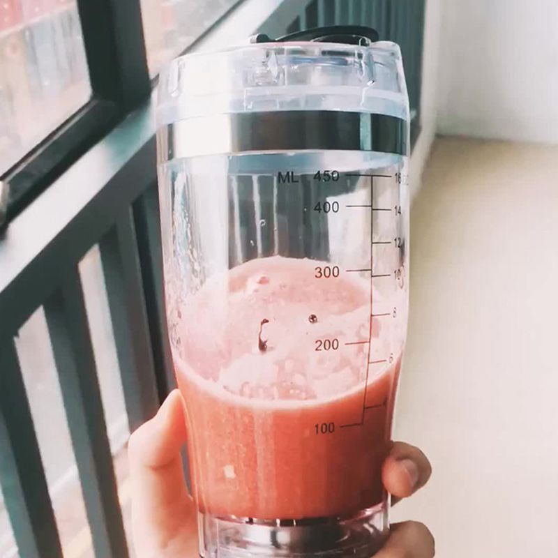 USB Rechargeable Electric Mixing Cup Portable Protein Powder Shaker Bottle Mixer