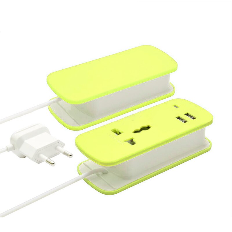 3 In 1 2 Poorten Ac Power Strip Travel Charger Usb Thuis Wall Charger Adapter Outlet Usb Slots Hub Desktop