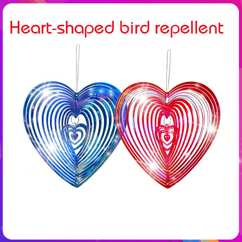 Geometrische Art Hart Wind Spinner Yard Art Kloppend Hart Wind Spinner Balkon Outdoor Tuin Decoratie Ornament Dream Catcher