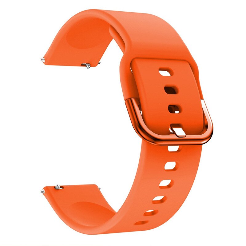 Voor Realme Horloge Band Band Siliconen Slimme Horloge Band Polsband Met Realme Horloge Screen Protector Hd Film: Oranje