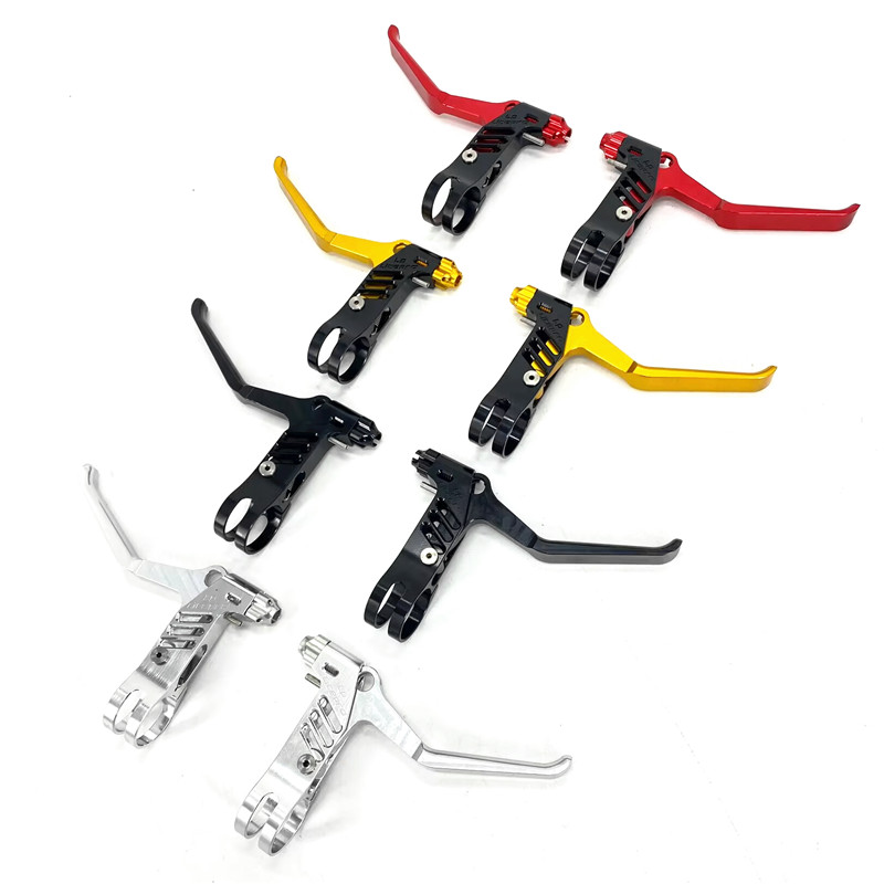 Hopfällbar cykelbromsspak aluminiumlegering cnc ihålig v-broms c-bromsok bromsspakar för bromptoncykel