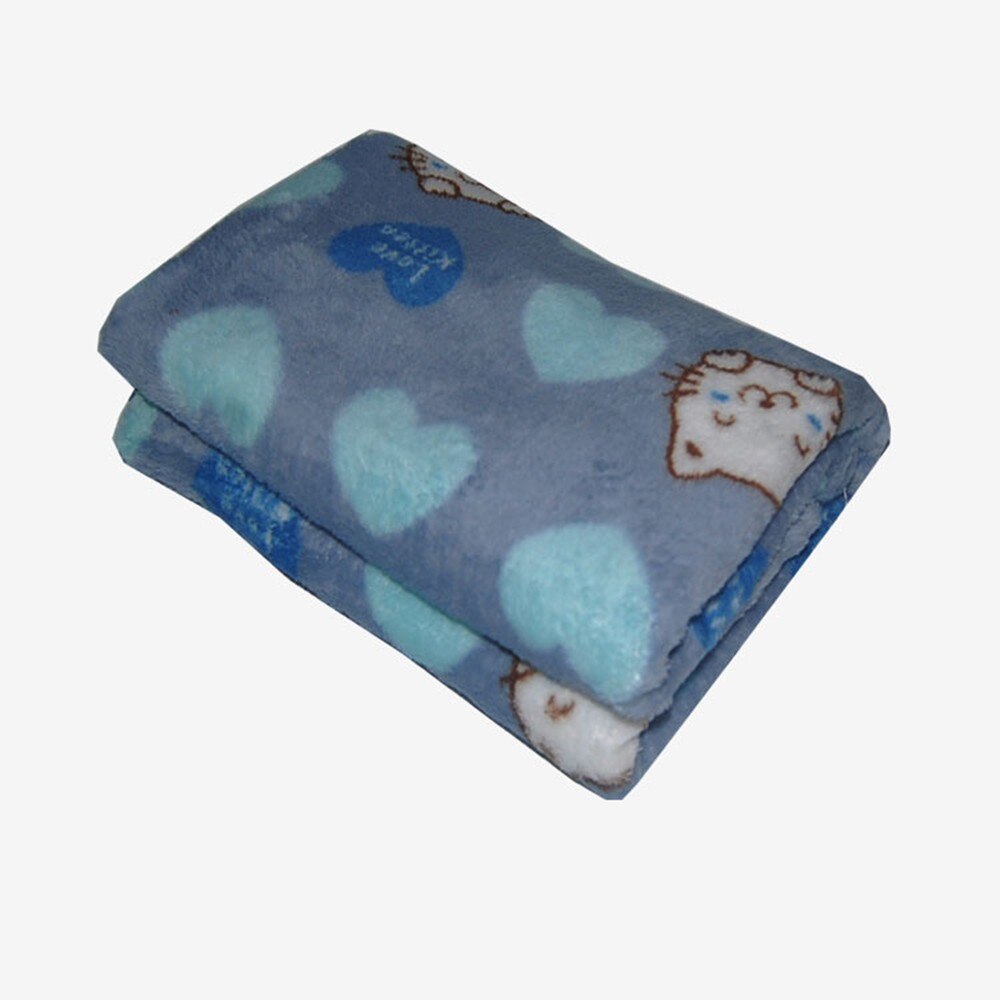 Huisdier Winter Hond Kat Bed Mat Leuke Patroon 4 Soorten Deken Huisdier Kat Hond Slapen Warm Dekbed Koraal Fluwelen Zachte huisdier Matras: heart-shaped cat