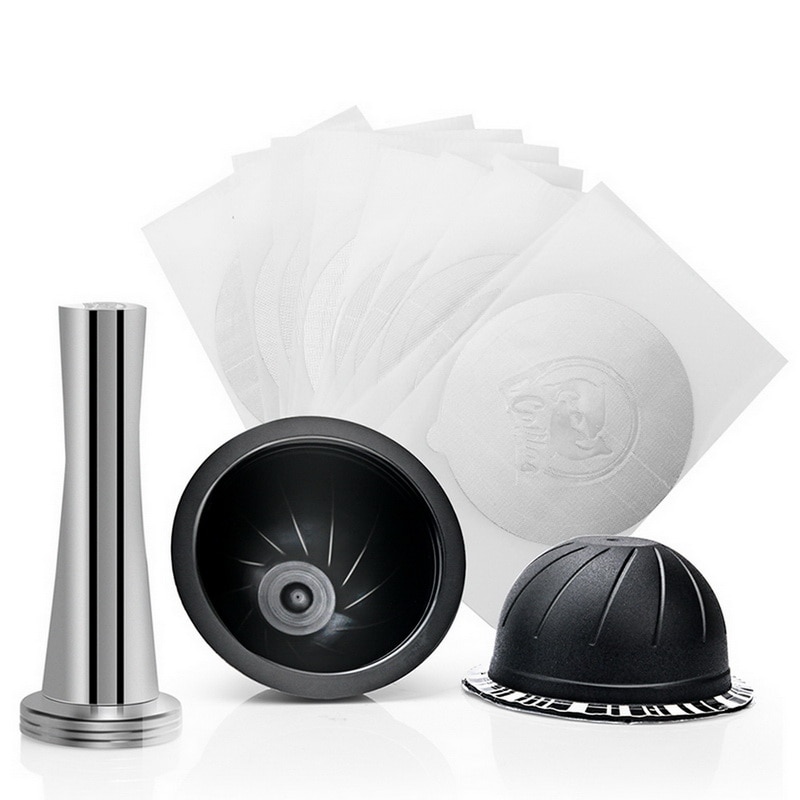 Reusable Coffee Capsules, Stainless Steel Refillable Vertuo Pods Compatible with Nespresso Vertuoline GCA1 and Delonghi ENV135