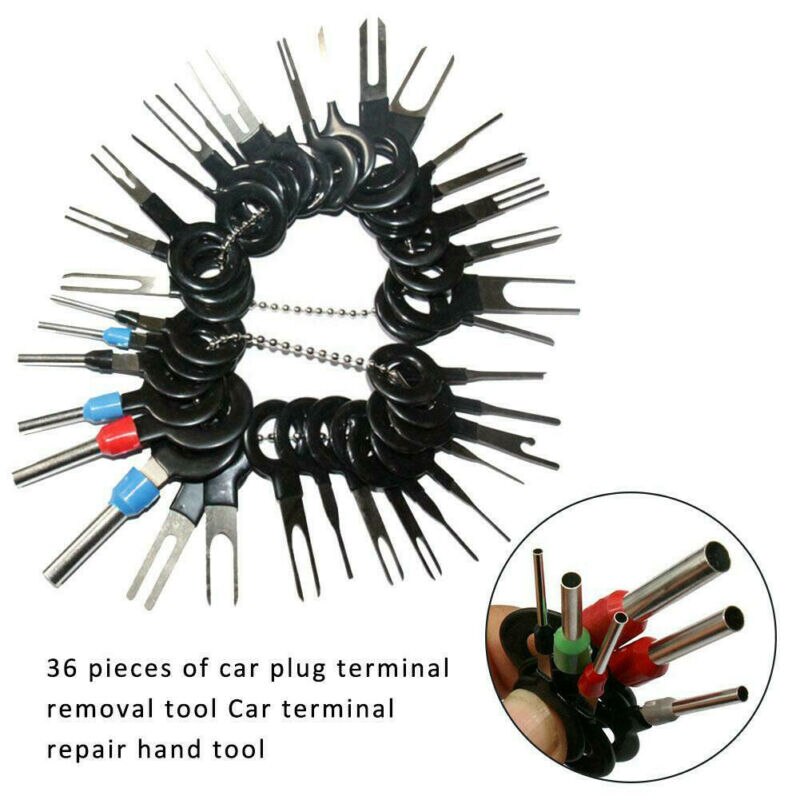 36 Car Wire Terminal Removal Electrical Wiring Crimp Wire Plug Connector Extractor Release Pin Automobiles Terminal Repair Tools