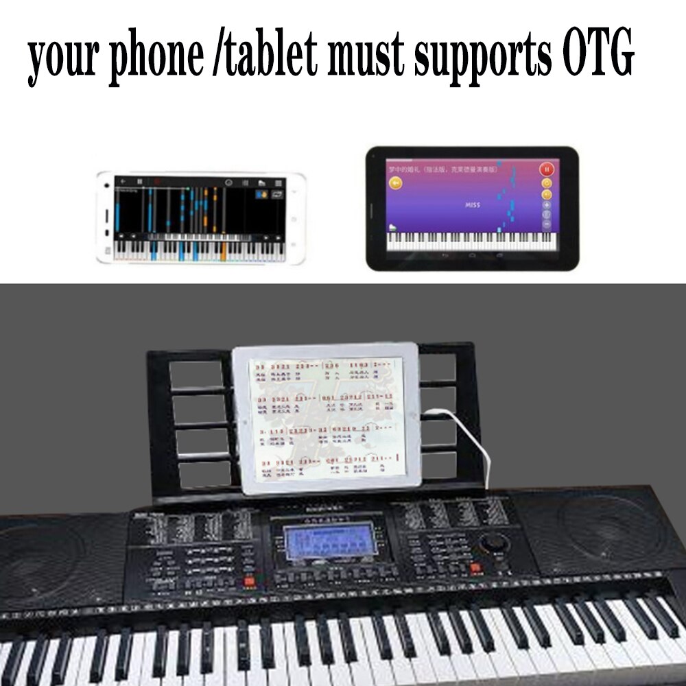2m / 6feet micro usb Male to USB 2.0 B Male Data OTG Cable Phone tablet to Electronic piano drum