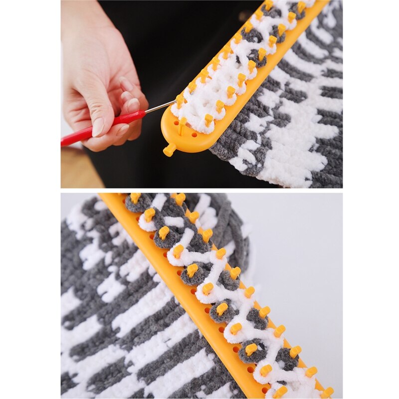 Knitting Loom Kit for Knitting Lovers Scarf Hats Shawl Making Tools 40JA