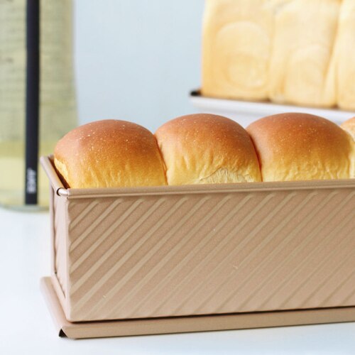 250g 300g 450g Toast Mold Toast Box Box with Lid Non-stick Pan Cake Toast Home Kitchen Accessories Baking Tools: ripple300g