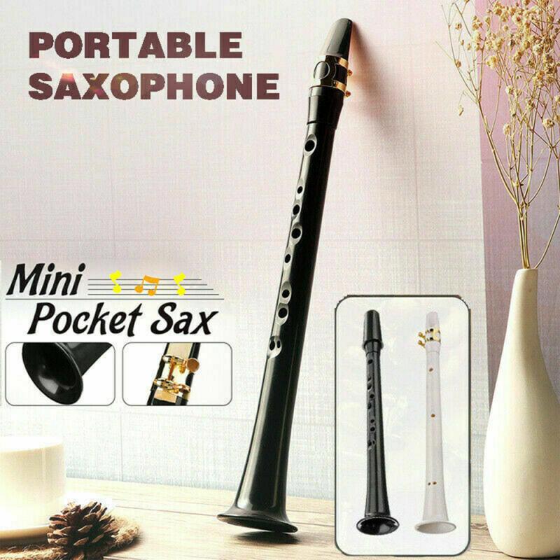 6 couleurs Mini Saxo Poche Saxophone Simple Clé C Instrument de Musique Pour Les Débutants Léger Vent Instrument Directe