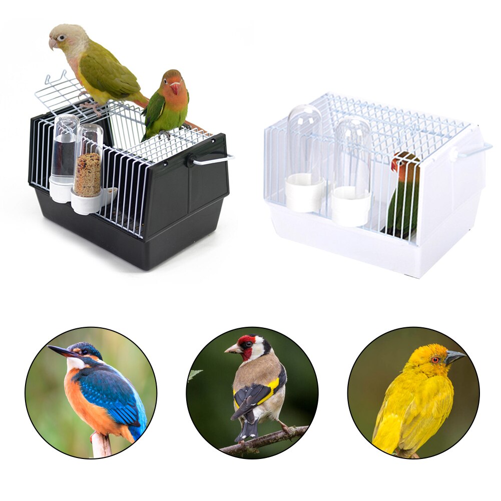 1 PC Bird Travel Cage Portable Handheld Durable Carrier Cage Travel Cage for Cockatiel Peony Mannikin Budgerigar Conure