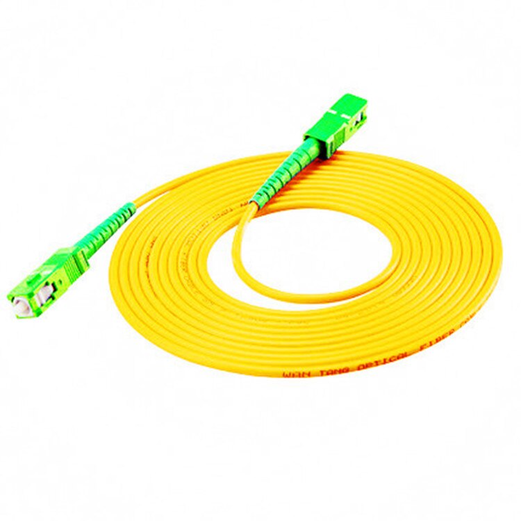 10 pçs/saco sc apc 3 m modo simples cabo de remendo de fibra óptica sc apc 3.0mm ftth fibra óptica jumper cabo frete grátis