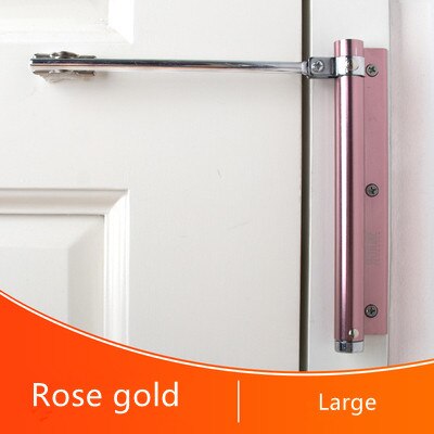 Automatische Deur Zelfsluitende Scharnier Mute Te Rebound Geen Slotting Ponsen Gratis Deurdranger Onzichtbare Punch-Gratis sluiting Thuis: Rose Gold