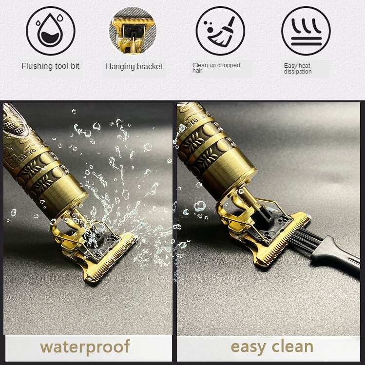 Hair Clippers Barber Haircut Sculpture Cutter Rechargeable Razor Trimmer Adjustable Cordless Edge for Men