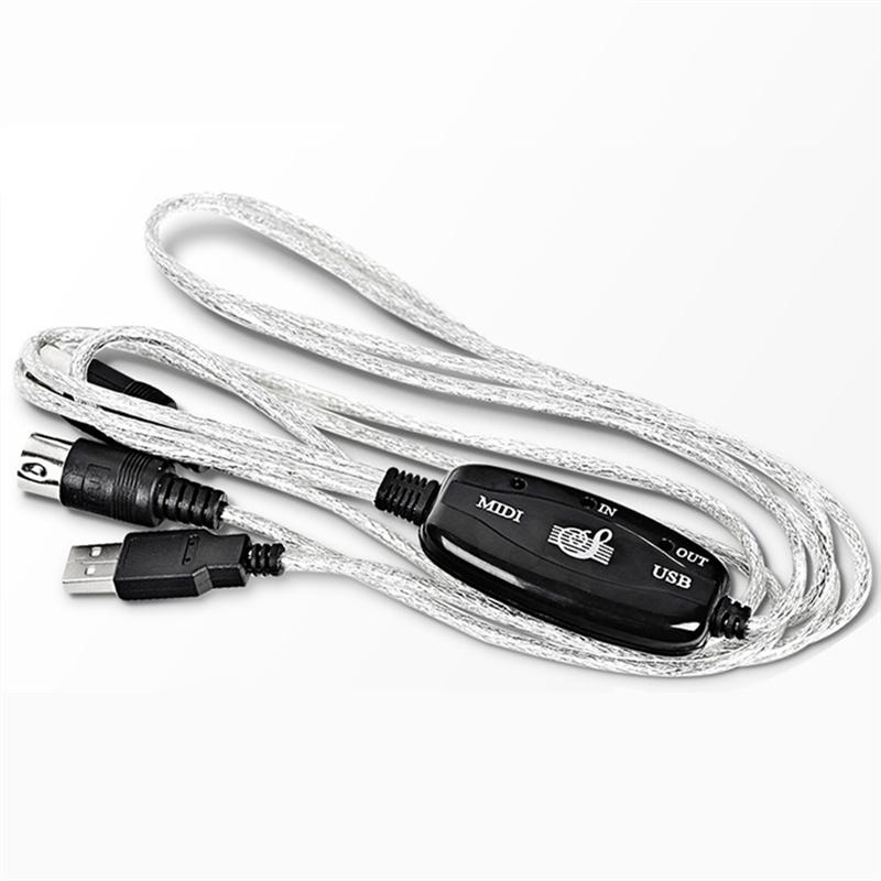 180X2Cm Midi-kabel Usb Midi Kabel Editing Cord Keyboard Connection Kabel Computer Link Naar Piano Elektronische drum Midi Keyboard